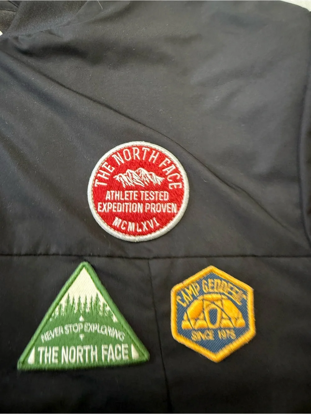 The North Face Jacket Men L Black Flight Aviator Bomber Patches Military Zip Y2K